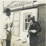 Billy Tom talking with Roy Churchill