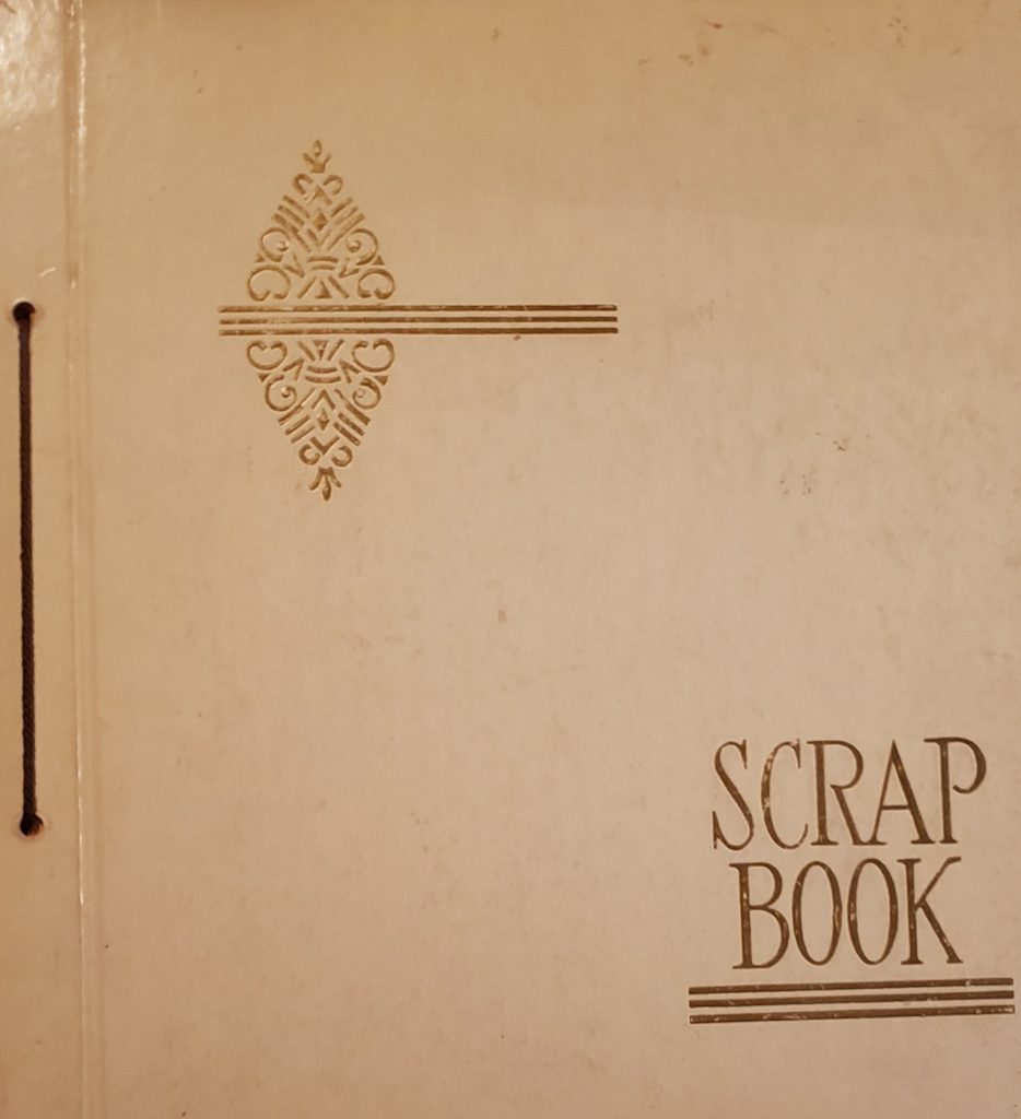 Hard covered scrap book