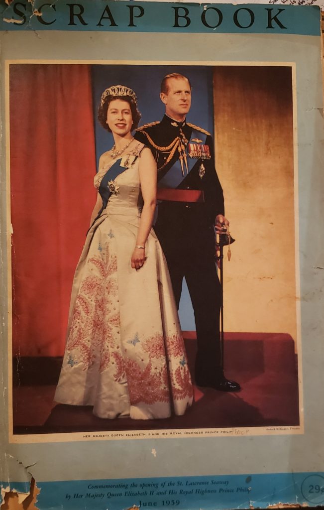 My Royal Family scrap book dated 1959.