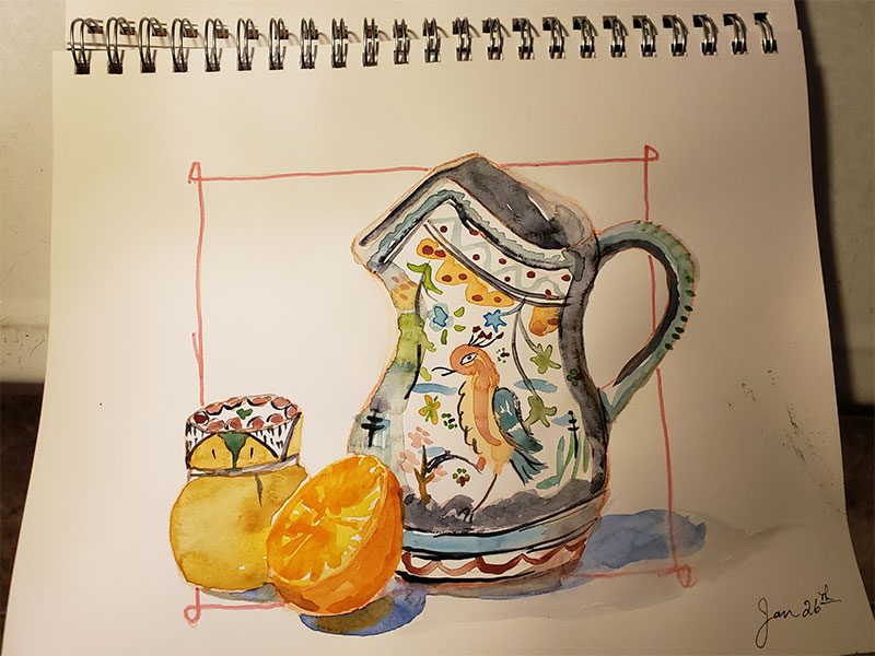 3 Objects - My Sketchbook